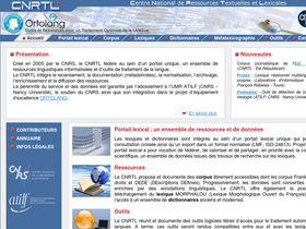'cnrtl.fr' screenshot