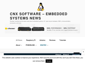 'cnx-software.com' screenshot
