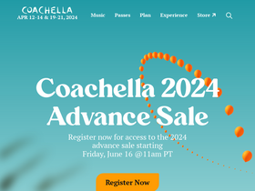'coachella.com' screenshot