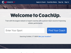 'coachup.com' screenshot