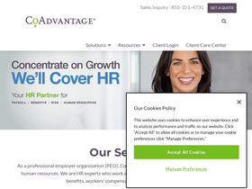 'coadvantage.com' screenshot