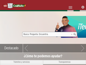 'coahuila.gob.mx' screenshot