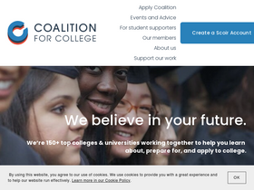 'coalitionforcollegeaccess.org' screenshot
