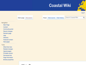 'coastalwiki.org' screenshot