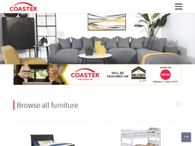 'coasterfurniture.com' screenshot