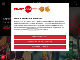 'coca-cola.com.mx' screenshot
