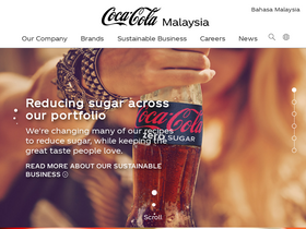 'coca-cola.com.my' screenshot