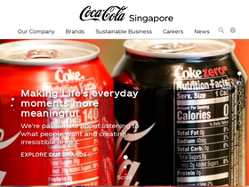 'coca-cola.com.sg' screenshot