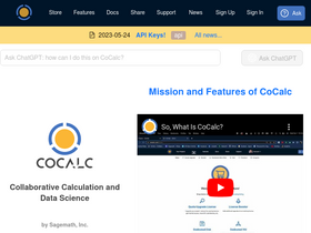 'cocalc.com' screenshot