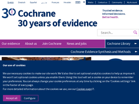 'cochrane.org' screenshot