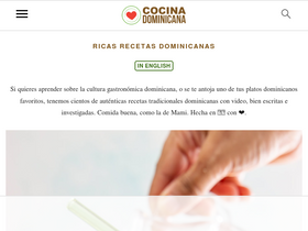 'cocinadominicana.com' screenshot