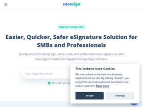 'cocosign.com' screenshot