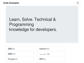 'code-examples.net' screenshot