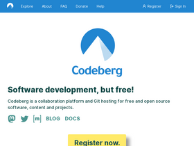 'codeberg.org' screenshot