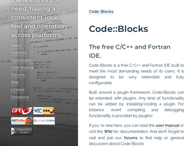 'codeblocks.org' screenshot