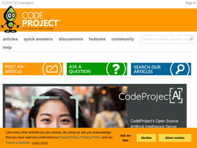 'codeproject.com' screenshot
