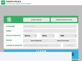 'codicefiscale.com' screenshot