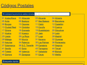 'codigospostales.com' screenshot