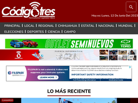 'codigotres.com' screenshot