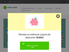 'codigovalido.com.br' screenshot