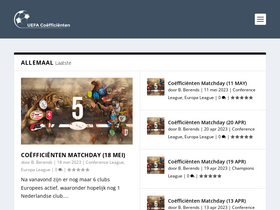 'coefficienten.nl' screenshot