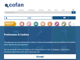 'cofan.es' screenshot