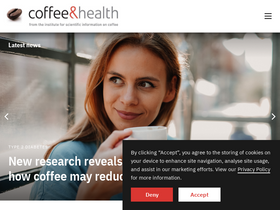 'coffeeandhealth.org' screenshot