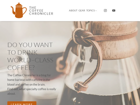 'coffeechronicler.com' screenshot