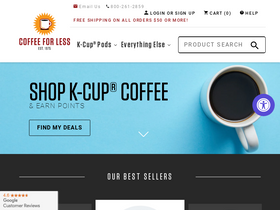 'coffeeforless.com' screenshot
