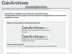 'coinarchives.com' screenshot