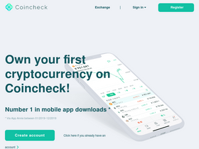 'coincheck.com' screenshot