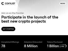 'coinlist.co' screenshot