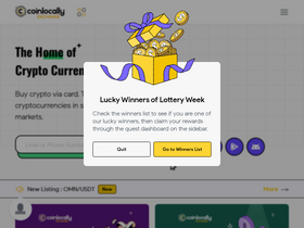 'coinlocally.com' screenshot