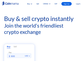 'coinmama.com' screenshot
