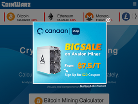 'coinwarz.com' screenshot