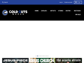 'coldcutsmerch.com' screenshot