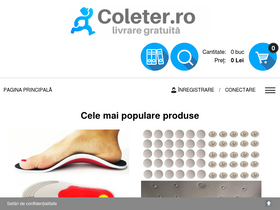 'coleter.ro' screenshot