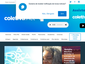 'coletiva.net' screenshot