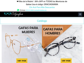 'colgafas.com' screenshot