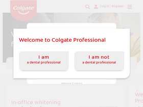 'colgateprofessional.com' screenshot
