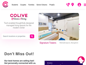 'colive.com' screenshot