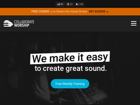 'collaborateworship.com' screenshot