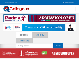'collegenp.com' screenshot