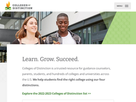 'collegesofdistinction.com' screenshot