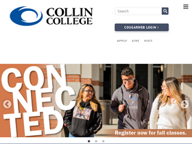 'collin.edu' screenshot