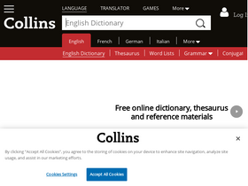 'collinsdictionary.com' screenshot