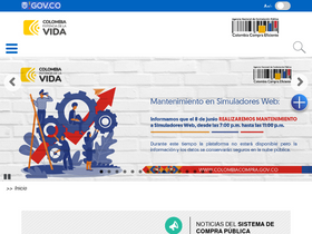 'colombiacompra.gov.co' screenshot
