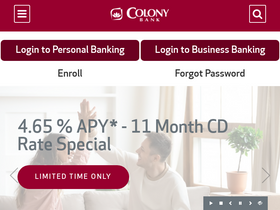 'colony.bank' screenshot