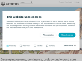 'coloplast.co.uk' screenshot