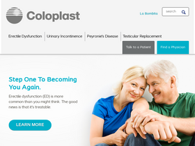 'coloplastmenshealth.com' screenshot